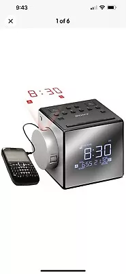 Sony ICF-C1PJ AM/FM Dual Alarm Clock Radio Nature Sound Time Projection ICF1APJ • $59.99
