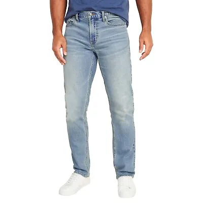 Men's Flex Stretch Slim Straight Jeans (Sizes 30-42) • $16.97