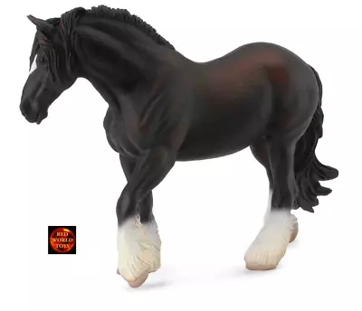 Black Shire Mare Horse Figure Toy Model By CollectA 88582 New With Tag • £13.50