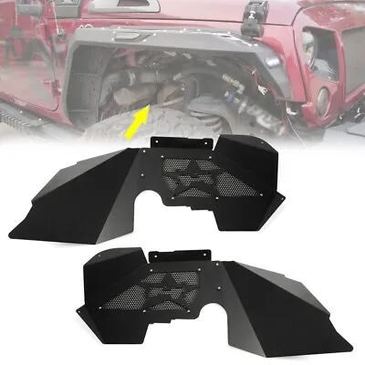 For Jeep Wrangler JK 07-17 Front Inner Fenders Lining Offroad Wheel Mud Guard • $425.87