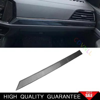For VW Jetta Mk7 2019-2022 Real Carbon Fiber Co-Pilot Dashboard Strip Cover Trim • $52.77