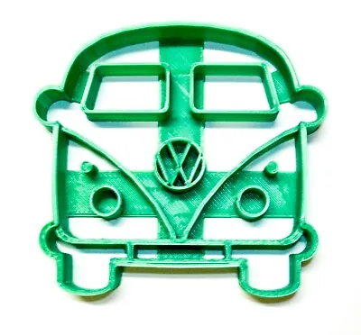 Vw Van Bus Microbus Front View 1950s Vintage Vehicle Cookie Cutter Usa Pr2161 • $2.99