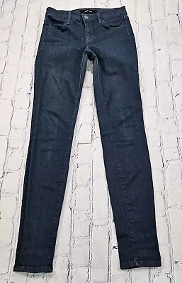 J Brand Super Skinny Jeans Serpentine Dark Wash Stretch Mid Rise WOMENS SIZE 25 • $19.98