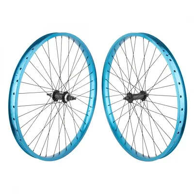 SE Bikes Blocks Flyer 26in Wheelset Blue/Black NMSW 36H 1-Speed FW B/O 3/8  26  • $274.35