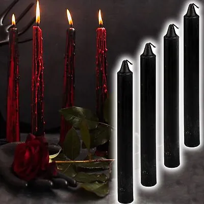 Halloween Vampire Tears Tapered Candles Dripping Blood Wax Black Goth Decoration • £2.95