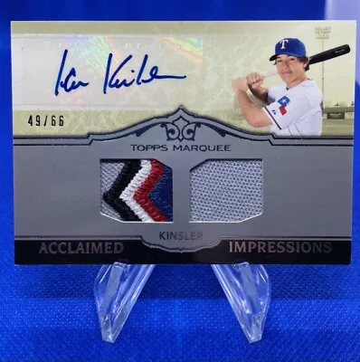 2011 Topps Marquee Acclaimed Impressions Dual /66 Ian Kinsler #AID-27 Auto • $22.17