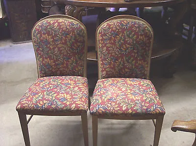 Pair Of Danish Mid Century Side Chairs / Dinette Chairs  (SC21) • $499