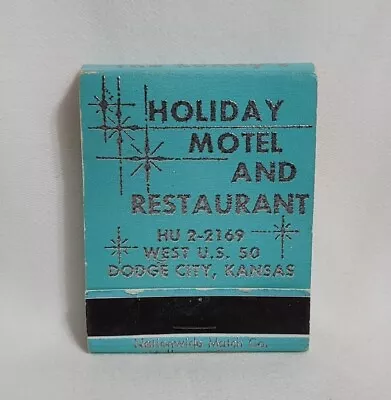 Vintage Holiday Sands Motel Hotel Restaurant Matchbook Dodge City KS Advertising • $12.99