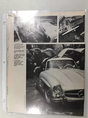 MISC2176 Vintage Article History Of Mercedes 300SL Gullwing 3 Page • $14.99