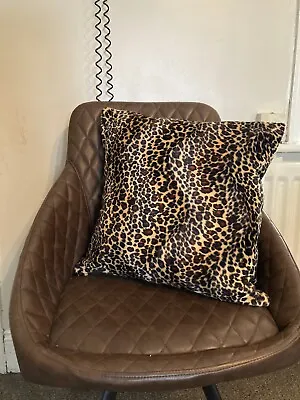 Faux Leopard Print 16 /18 /20  Square Cushion Cover • £7.75