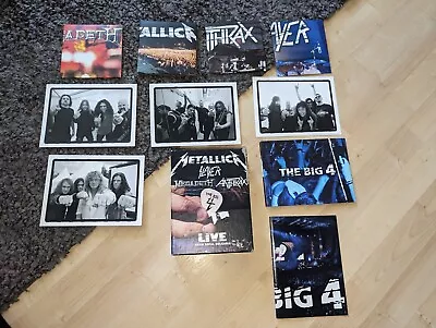 The Big 4 Live Metallica Slayer Megadeth Anthrax 2 DVDs 5 CDs Guitar Pick Box • $74.69