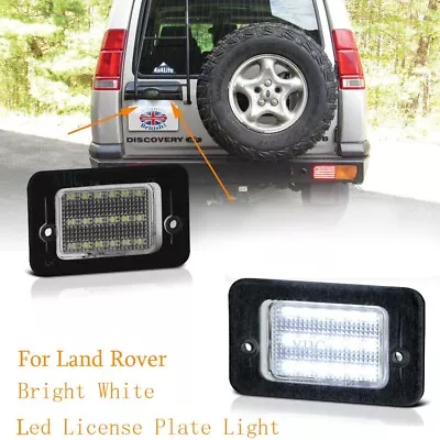 For 1994-2004 Land Rover Discovery 1 II 2 White LED License Plate Lights Lamp 2X • $14.65
