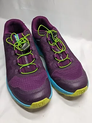 Salomon Xa Elevate Model L40137800 Trail-running Purple Blue Shoes Womens Size 5 • £29.99