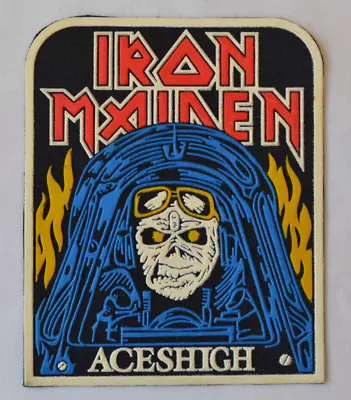 Iron Maiden Patch Vintage Aces High British Heavy Metal Band Chevron Synthetic • $24.98