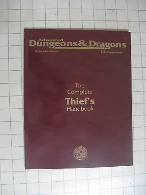 COMPLETE THIEF'S HANDBOOK New AD&D  D&D Advanced Dungeons & Dragons Tsr • $14.99