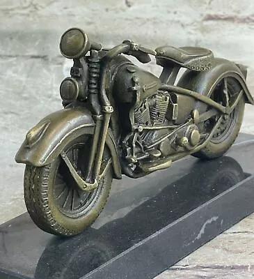 Harley Davidson Original Milo Bronze Toned Sculpture Daytona Daredevil Figure • $149