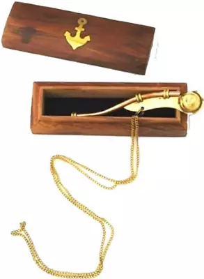$13.29 • Buy Nautical Mariner Boatswains Whistle Chain Bosun Pipe Nautical Collection W/ Box