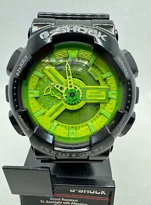 CASIO G-SHOCK GA-110B Black & Green • $94