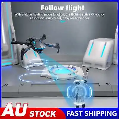$41.39 • Buy 4k HD Dual Camera Rc Drone Follow Me Six-axis Gyroscope Foldable With Led Lights