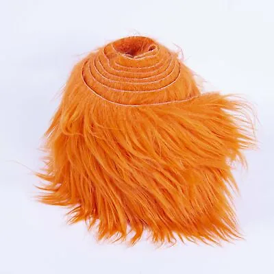 $9.99 • Buy FabricLA | 60 Inch Shaggy Faux Fur Fabric Trim Ribbon | Orange