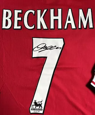 David Beckham #7 Manchester United 99 Football Shirt Hand Signed With COA • £350