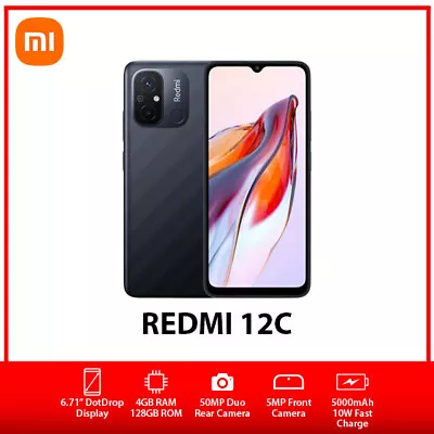 $219 • Buy (New&Unlocked) Xiaomi Redmi 12C Dual SIM Android Mobile Phone - Grey/4GB+128GB