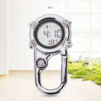 Clip On Carabiner Watch Anti-lost  Smooth Calendar  For Climbing • £9.73