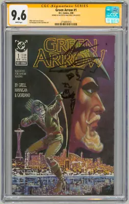 1988 Green Arrow #1 CGC SS 9.6 Signed By Mike Grell With Original Art Sketch • $199.99