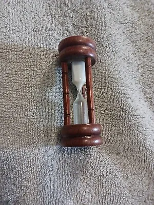 Sand Timer*wooden Case*glass Sand 3 Minute Timer* • $5.99