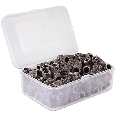 PANA 100 Pieces Nail Sanding Bands For Nail Drill Bits File (60 Grit Brown) • $8.49