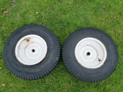 £25 • Buy MTD Lawnflite Rear Wheels Pair 18x6.50-8 For Ride On Lawn Mower Tractor