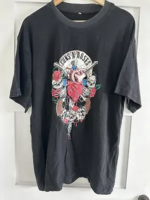 Vintage Guns N Roses Stadium Tour T Shirt F IRAQ XL 90s • £35