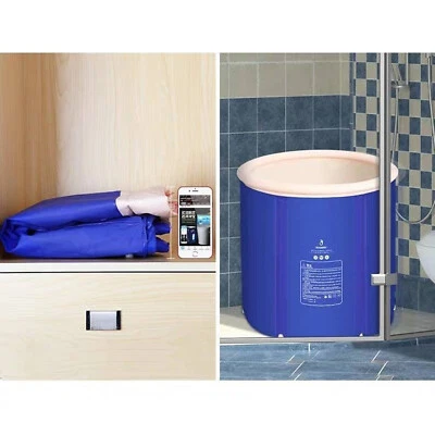$38.50 • Buy Inflatable Bath Tub Portable Foldable Adult Spa Bathtub Soaking Bucketw/Air Pump