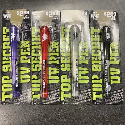 Top Secret UV Pen  Invisible Ink Pens Spy Pen With UV Light Magic Spy Markers • $12.99