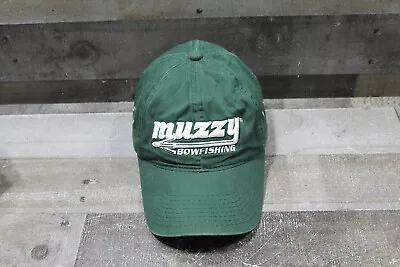 Outdoor Cap Muzzy Bowfishing Strapback Hat Adult Adjustable Green Embroidered • $7.32