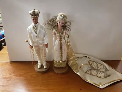 Hand Made Mardi Gras King And Queen Dolls Carnival New Orleans • $125