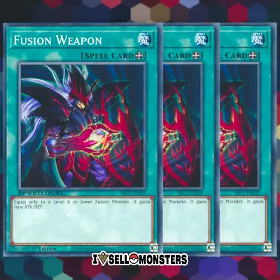 $1.75 • Buy Yu-gi-oh! TCG 3x Fusion Weapon SBC1-ENI29 X3 COMMON YUGIOH! NM