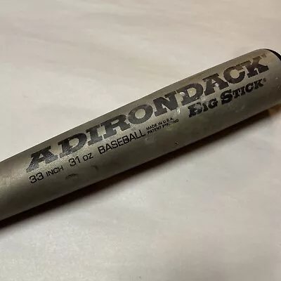Vintage Adirondack Baseball Bat Big Stick 33 Inch 31 Oz Usa Aluminum Metal Old￼￼ • $16