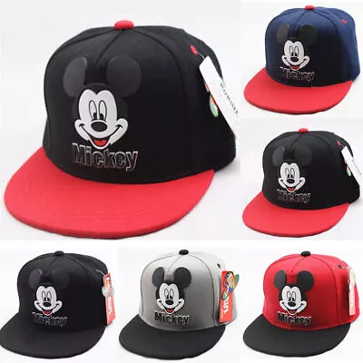 Kid Baby Sun Hat Mickey Mouse Adjustable Baseball Cap Boy Girl Hip Hop Snapback﹤ • £8.49