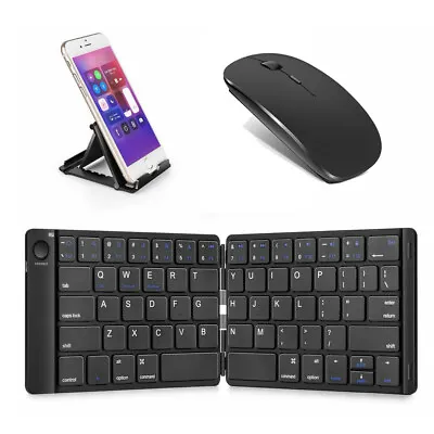Pocket Bluetooth Keyboard Mice For IPad IPhone Tablets Samsung Phone For Travel • $31.99