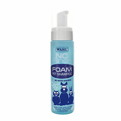 £7.98 • Buy Wahl No Rinse Foam Pet Shampoo 240ml Dog Pet -  NO WATER NEEDED