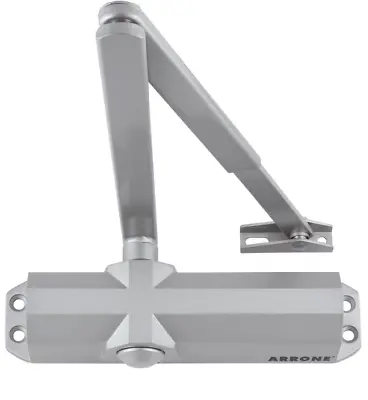 £29.99 • Buy ARRONE Overhead Power Adjustable Silver Door Closer (Size EN 2-4)