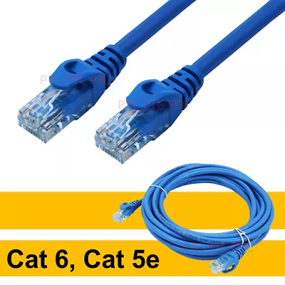 0.5m 1m 2m 3m 5m10m Cat6 Cat 5e RJ45 Network Ethernet Patch Cable 100M/1000Mbps • $3.99