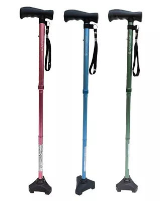 HurryCane Freestanding Walking Stick - In A Range Of Pastel Colours And Black • £24.99
