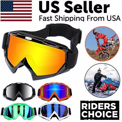 Motocross Goggles Racing Off-Road Dirt Bike ATV UTV BMX MX XC Motorcycle Eyewear • $12.99