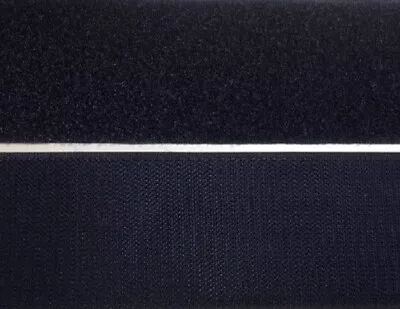 VELCRO® Sew On - Hook & Loop Tape - 1mt X 50mm - Navy Blue - Genuine Brand • $14.95