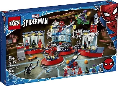 Lego Marvel Spider-Man 76175 ATTACK ON THE SPIDER LAIR New Sealed • $237.49