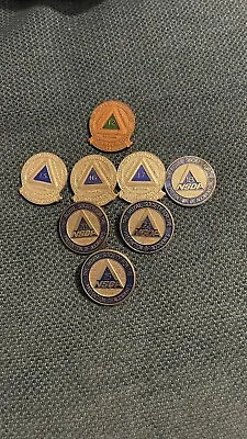 8 X ROSPA National Safe Driving Drivers Award Enamelled Metal Pin Badges • £10