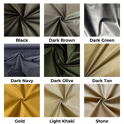 COTTON CANVAS WAX FABRIC Marine Quality Oilskin Outdoor Jackets Clothing 10M/50m • £59.99