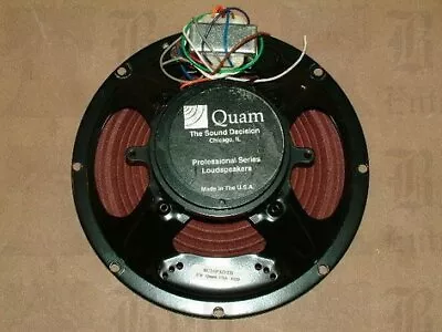 Quam 8C10PAOTB 8 Moisture-Resistant Loudspeaker 8 Ohm Impedance • $26.05